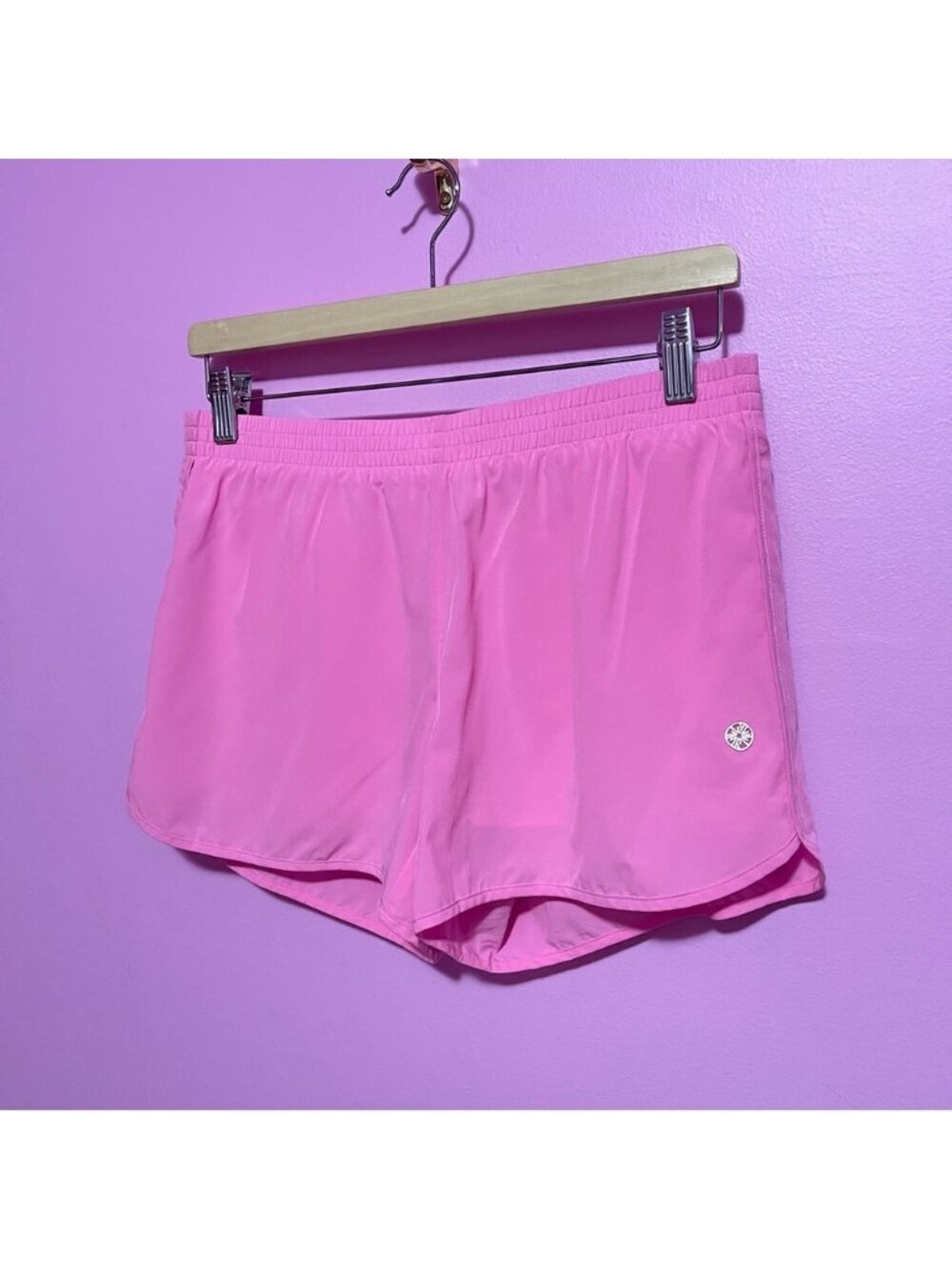 Lilly Pulitzer Shorts Women’s Small Havana Pink Luxletic Boca Chica 4" - Picture 4 of 9